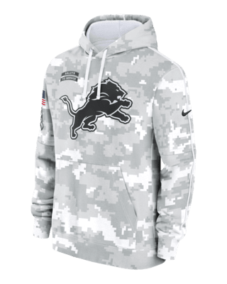 【Nike】Detroit Lions Club Men's Nike NFL Pullover Crew Men's Nike Heather Gray Detroit Lions Club Pullover Sweatshirt
